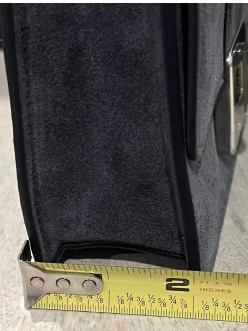 NWT Kate Spade Suede with silver Chain crossbody Bag